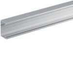 HAGER - Socle pour goulotte d'installation en aluminium anodisé 65x100 mm - BRAP651001ELN