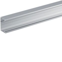 HAGER - Socle pour goulotte d'installation en aluminium anodisé 65x100 mm - BRAP651001ELN