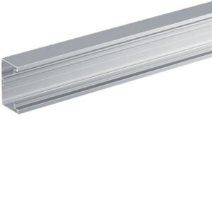 HAGER - Socle pour goulotte d'installation en aluminium anodisé 65x100 mm - BRAP651001ELN