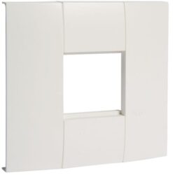 Support simple 45 mm pour goulotte, finition blanc