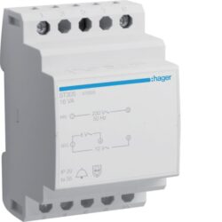 Détails visibles de Transformateur de sonnerie 220V 8-12V 16VA ST305 pour Transformateurs de sonnette