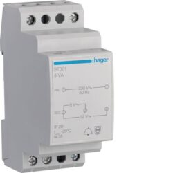 Détails visibles de Transformateur de sonnette 230V 8-12V 4VA ST301 pour Transformateurs de sonnette