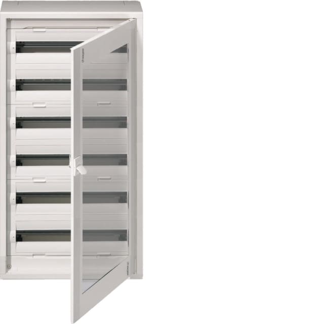 HAGER - Vega D - 6R. 144 M. - porte transparente - FD62CN HAGER - Vega D - 6R. 144 M. - porte transparente - FD62CN