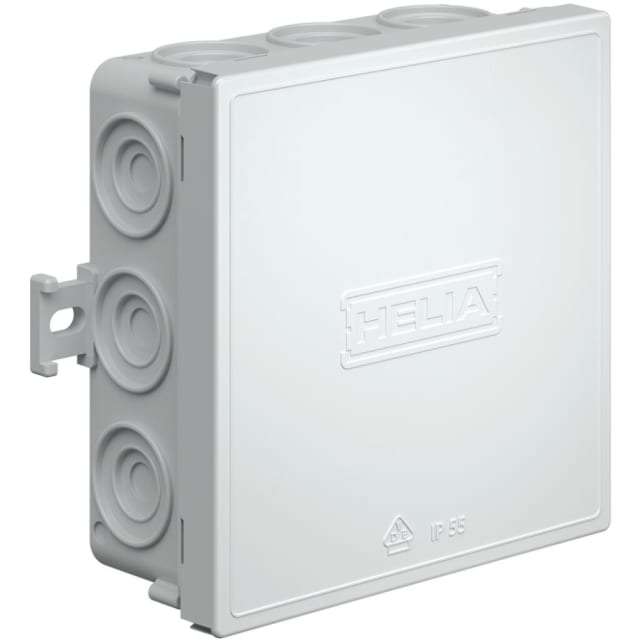 HELIA - Boite de dérivation 100x100x37 10entr - 256 HELIA - Boite de dérivation 100x100x37 10entr - 256