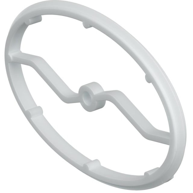 HELIA Clip de fixation circulaire 3201 Clip de fixation circulaire en plastique blanc avec fixation centrale pour montage