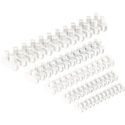 Détails visibles de Barrette de connexion blanche 12 pôles 4-16 mm² 850°C pour Bornes à vis