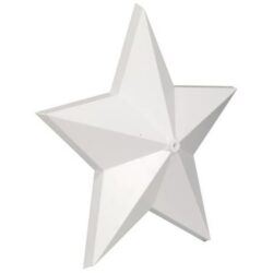 Détails visibles de Suspension étoile décorative blanche 35 mm 91505 pour Accessoires pour boîtes de dérivation