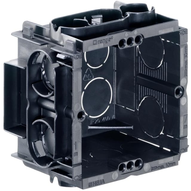 HELIA - Q-range boîte d'encastrement 60x60x50mm avec vis (sans halogène) - 7500 HELIA - Q-range boîte d'encastrement 60x60x50mm avec vis (sans halogène) - 7500