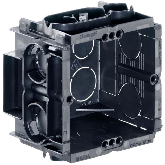 HELIA - Q-range boîte d'encastrement 60x60x50mm sans vis (sans halogène) - 7501 HELIA - Q-range boîte d'encastrement 60x60x50mm sans vis (sans halogène) - 7501