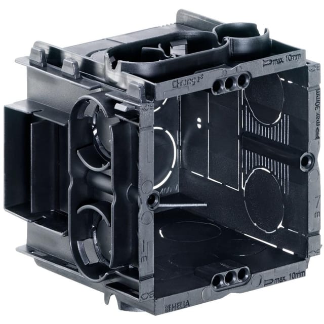 HELIA - Q-range boîte d'encastrement 60x60x65mm avec vis (sans halogène) - 7650 HELIA - Q-range boîte d'encastrement 60x60x65mm avec vis (sans halogène) - 7650