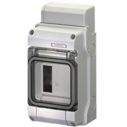 Détails visibles de Coffret électrique étanche IP65 3 modules pour Coffrets en saillie