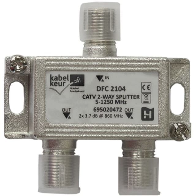 HIRSCHMANN - Répartiteur 2 voies avec connexion F HIRSCHMANN - Répartiteur 2 voies avec connexion F