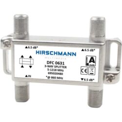 Détails visibles de Répartiteur TV coaxial 3 voies connecteur F 5-1218 MHz pour Accessoires multimédia