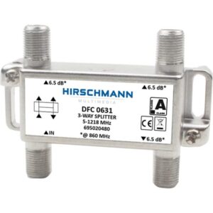 HIRSCHMANN - Répartiteur 3 voies avec connexion F 5 - - 695020480