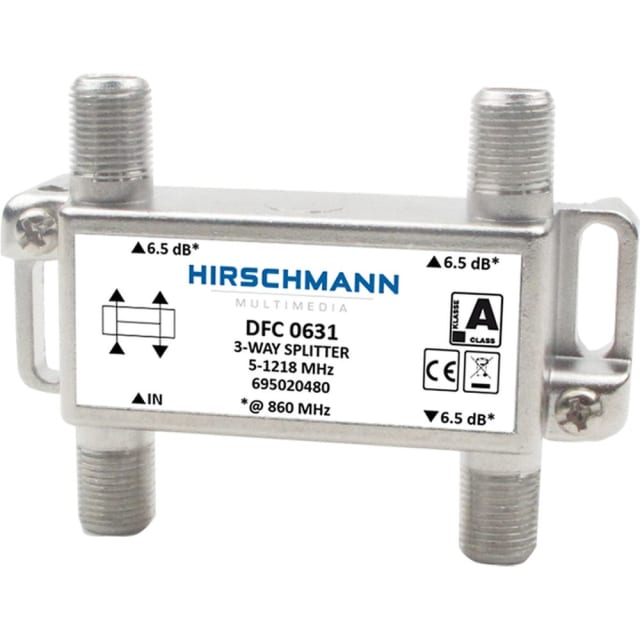 HIRSCHMANN - Répartiteur 3 voies avec connexion F 5 - - 695020480 HIRSCHMANN - Répartiteur 3 voies avec connexion F 5 - - 695020480