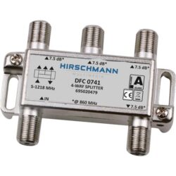 HIRSCHMANN - Répartiteur 4 voies avec connexion F 5 - - 695020479
