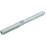 HOENDERDAAL - Tire-fond à double filetage galvanisé avec hexagonal & Torx-25 M8X80 (100) - 8651.01.62401