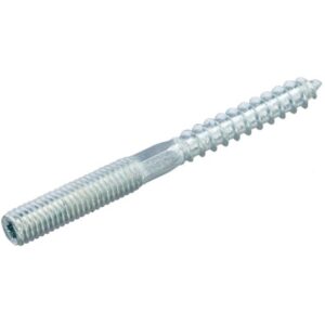 HOENDERDAAL - Tire-fond à double filetage galvanisé hexagonal & Torx-15 M6X50 (100) - 8651.01.49901