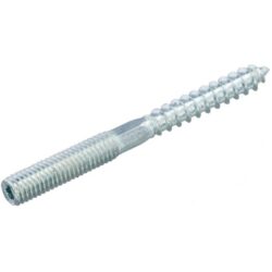 HOENDERDAAL - Tire-fond à double filetage galvanisé hexagonal & Torx-15 M6X60 (100) - 8651.01.50001