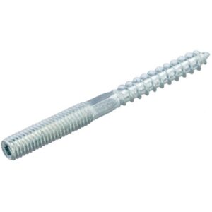 Tire fond double filetage galvanisé Torx M6x60