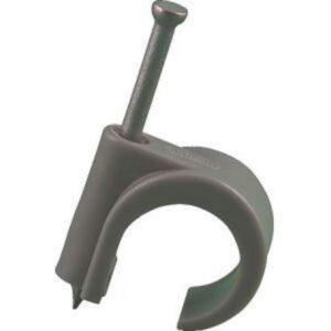 HUPPERTZ - Attache à clou gris pour tube 16-19 mm - M421315