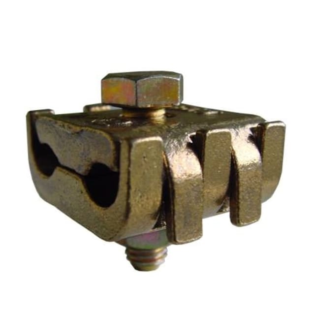 HUPPERTZ Bornier à griffe de terre MP1 Bornier à griffe de terre en laiton pour câble 10 à 16 mm² diamètre 6 à 8 mm