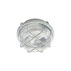 HUPPERTZ - Hublot rond PVC 100W E27 230V (CE) IP44 gris - 40601