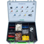HUPPERTZ - Jeu d'embouts de câblage CRIMPBOX - 2000 embouts + pince à sertir HUPsquare16 - 212806KIT