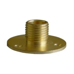 Embout à plateau fileté laiton avec filetage M10x1 et base Ø26 mm