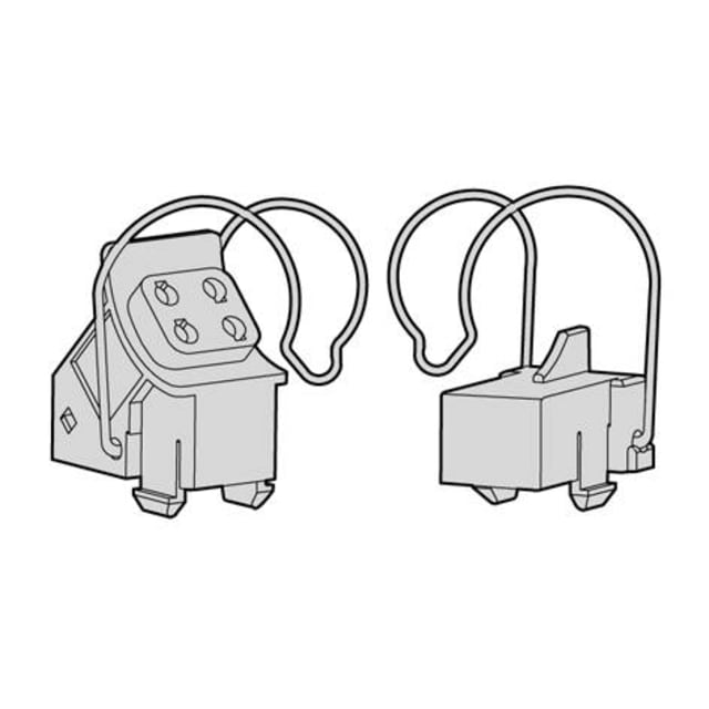 Douille circline HUPPERTZ CE 103P Douille pour tube circline avec contact CE 103P et bornes de raccordement