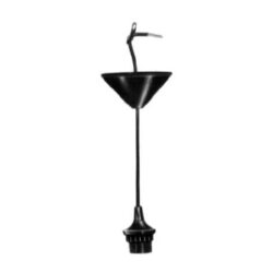 HUPPERTZ - Socket avec suspension et pavillon conique E27 blanc - 764W
