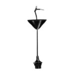 HUPPERTZ - Socket avec suspension et pavillon conique E27 noir - 764