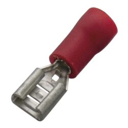 Cosse femelle isolée PVC rouge 0,5-1 mm², configuration visible