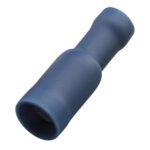 Haupa - Cosse cylindrique femelle ronde bleu isolation complète PVC 1
