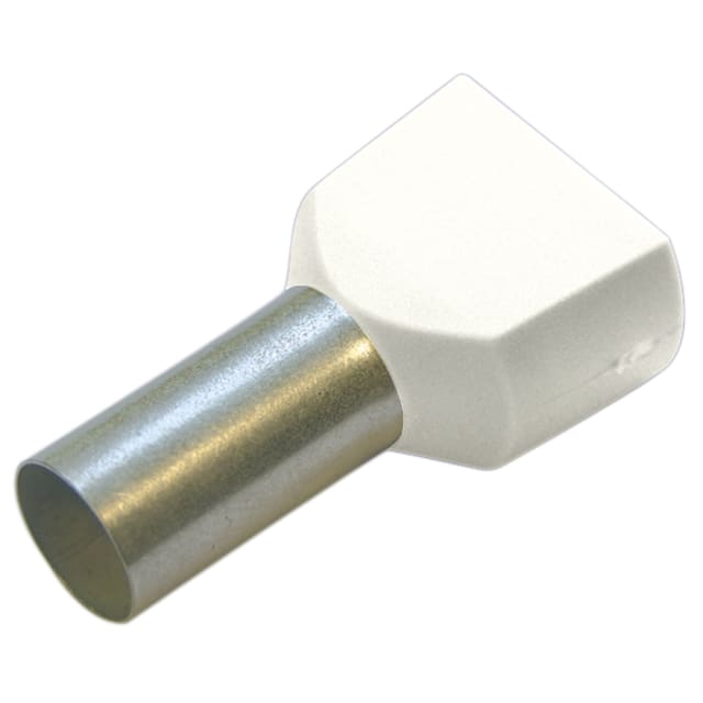 Haupa Embout double isolé blanc Embout double isolé blanc 2 x 0,5 mm² 8 mm pour câblage