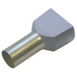 Haupa - Embout twin 2 conducteurs gris isolé PP 2 x 0