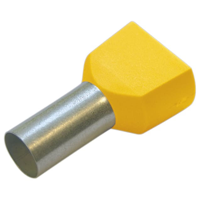 Haupa - Embout twin 2 conducteurs jaune isolé PP 2 x 6mm² 14mm DIN +105°C - 270797 Haupa - Embout twin 2 conducteurs jaune isolé PP 2 x 6mm² 14mm DIN +105°C - 270797