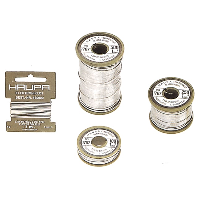 Haupa - Soudure Sn 60% 1mm 250g - 160004 Haupa - Soudure Sn 60% 1mm 250g - 160004