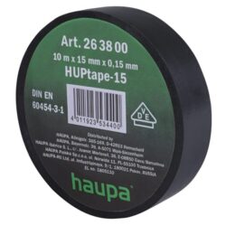 Ruban isolant électrique noir 19 mm x 20 m avec marquage VDE
