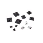 Hellermann Tyton - Adhésif selle superglue 19x19 noir - 151-02244