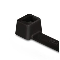 Collier de serrage noir 760 x 7,6 mm PA66, configuration visible