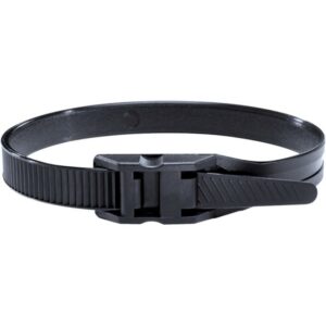 Hellermann Tyton - Collier à tête plate Robusto 265x9mm résistant aux UV en PA11 noir - LPH962 - 112-00012