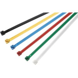 Hellermann Tyton - Collier de serrage réouvrable 195x4.7 mm en PA66 Haute température noir - LR55R - 115-00002