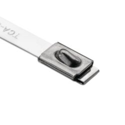 Collier de serrage inox 316 mm, finition argent
