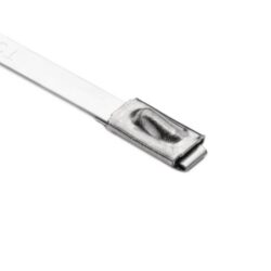 Détails visibles de Collier de serrage inox 316 838 x 4,6 mm pour Collier métallique en inox