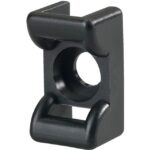 Hellermann Tyton - Embase en berceau 18x12mm à visser trou central Ø 4.5mm en PA66W noir - KR6G5 - 151-24660