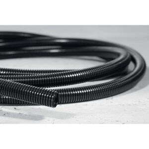 Hellermann Tyton - Gaine annelée Ø nominal 34 PA 6 (PA6) noir rouleau de 50m - 166-11206