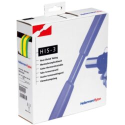 Hellermann Tyton - Gaine thermorétractable jaune/vert 9/3 rétreint 3/1