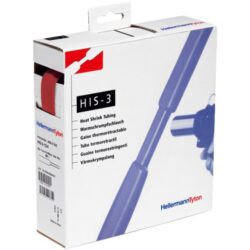 Hellermann Tyton - Gaine thermorétractable rouge 9/3 rétreint 3/1