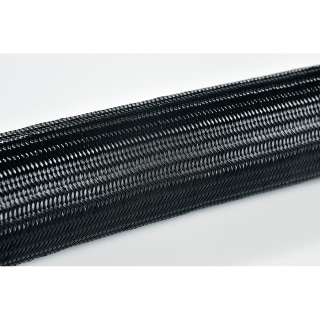 Hellermann Tyton - Gaine tressée PA 6.6 noire Ø 8 mm rouleau de 100m - 170-40800 Hellermann Tyton - Gaine tressée PA 6.6 noire Ø 8 mm rouleau de 100m - 170-40800